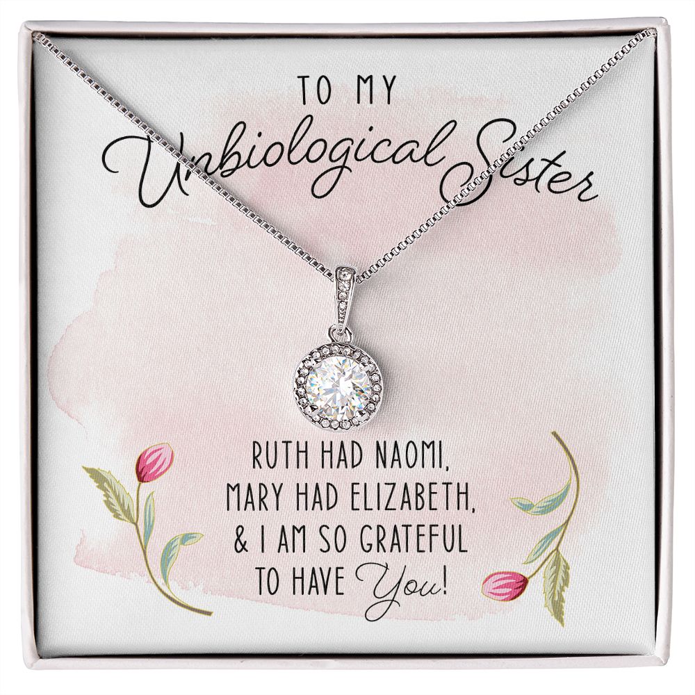 Famdecor Unbiological Sister Necklace Bonus Sister Necklace Sister in Law  Necklace Sterling Silver Rhinestone Knot Necklace for Sister Birthday Gifts  from Sister : Amazon.sg: Fashion