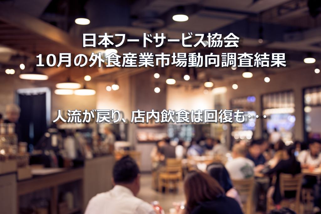 CHUUMO 日本フードサービス協会 2022年10月の外食産業市場動向調査