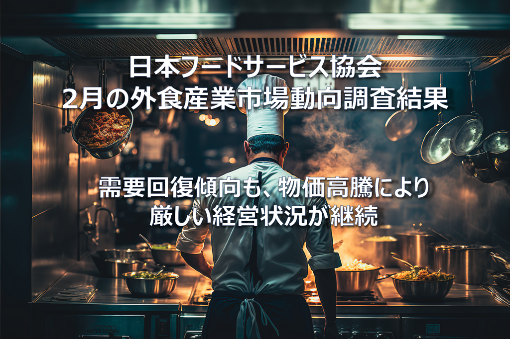 CHUUMO 日本フードサービス協会 2023年2月の外食産業市場動向調査