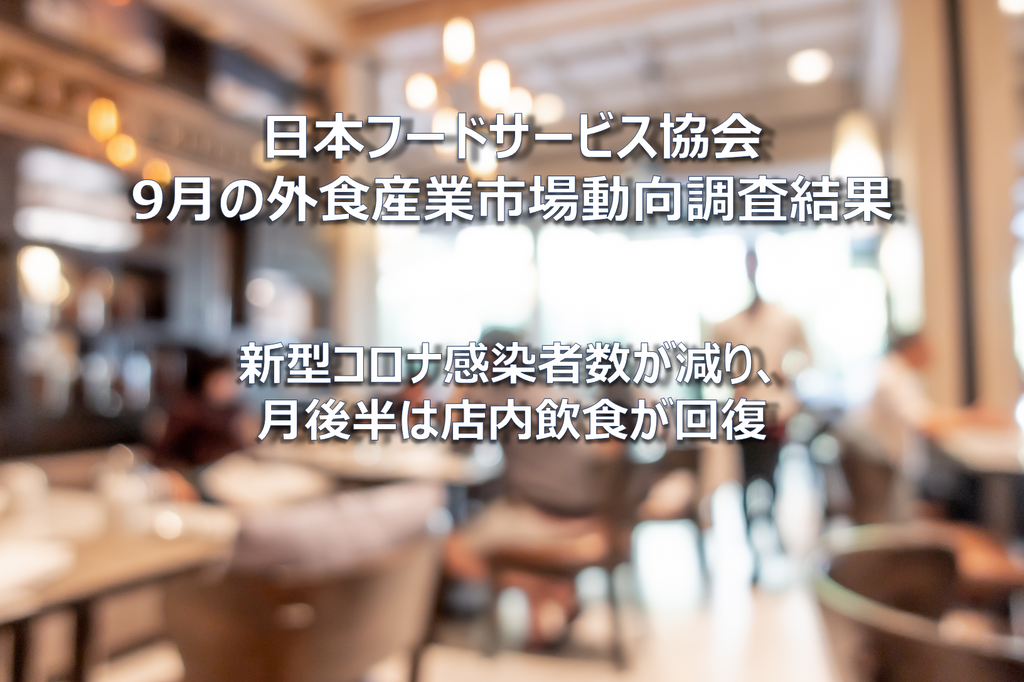 CHUUMO 日本フードサービス協会 2022年9月の外食産業市場動向調査