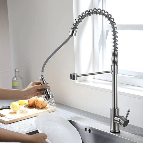 Bestb new Touch Control With Pull-Down Spring Spout Kitchen Faucet