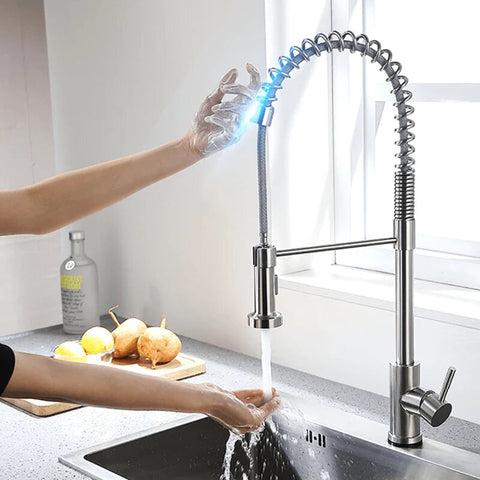 Best new Touch Control With Pull-Down Spring Spout Kitchen Faucet