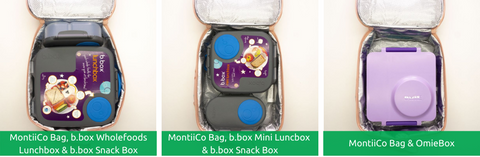 Lunchboxes that fit in a large Montii bag