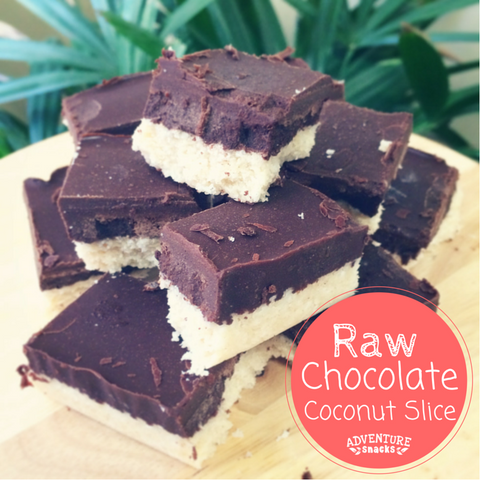Raw Chocolate Coconut Slice Image