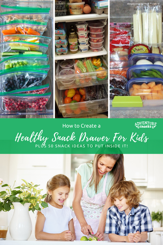 Healthy snack drawer for kids