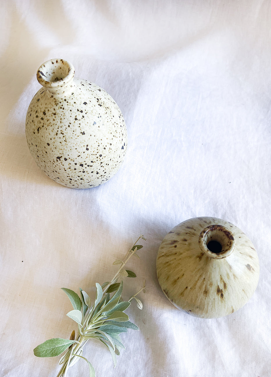 MP Ceramics Marshmallow Bud Vase