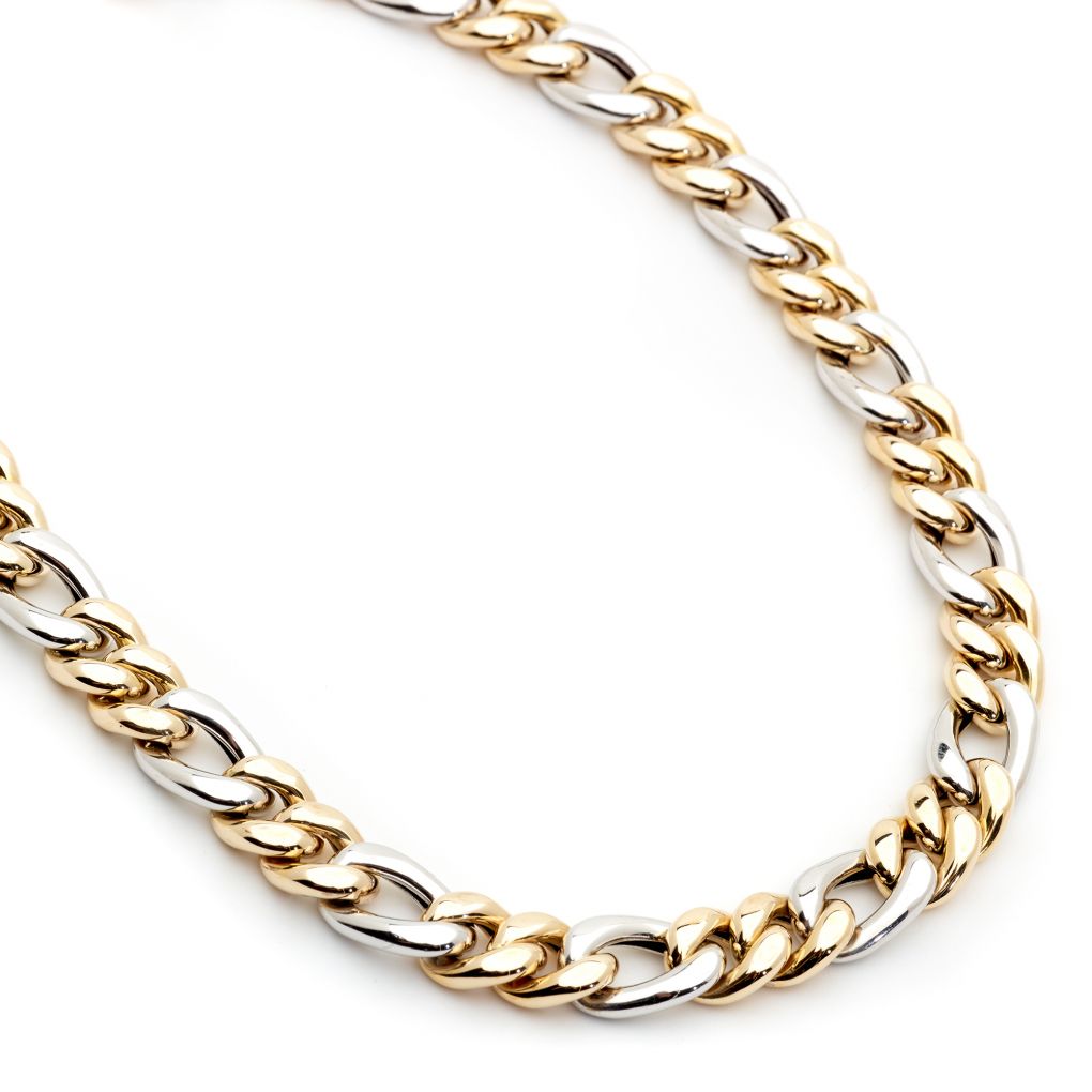 18K Gold Filled Figaro Necklace, 7mm Figaro Chain, Mens Figaro Necklace,  Chunky Gold Necklace, Mens Jewelry, Link Chain, Thick Gold Chain - Etsy | Gold  necklace for men, Gold chains for men,