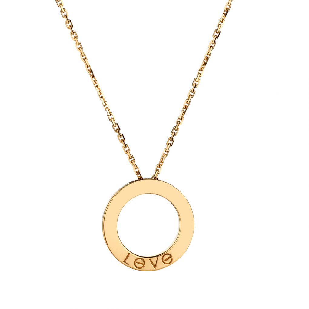 Heart Necklace with Diamond in Gold | KLENOTA