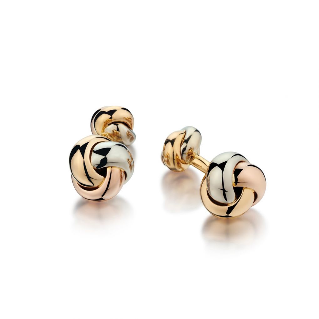 Cartier Trinity Love Knot Large Tri-Colour Gold Cufflinks – Van Rijk