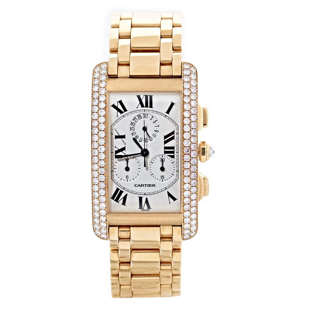 Cartier tank americaine sales yellow gold