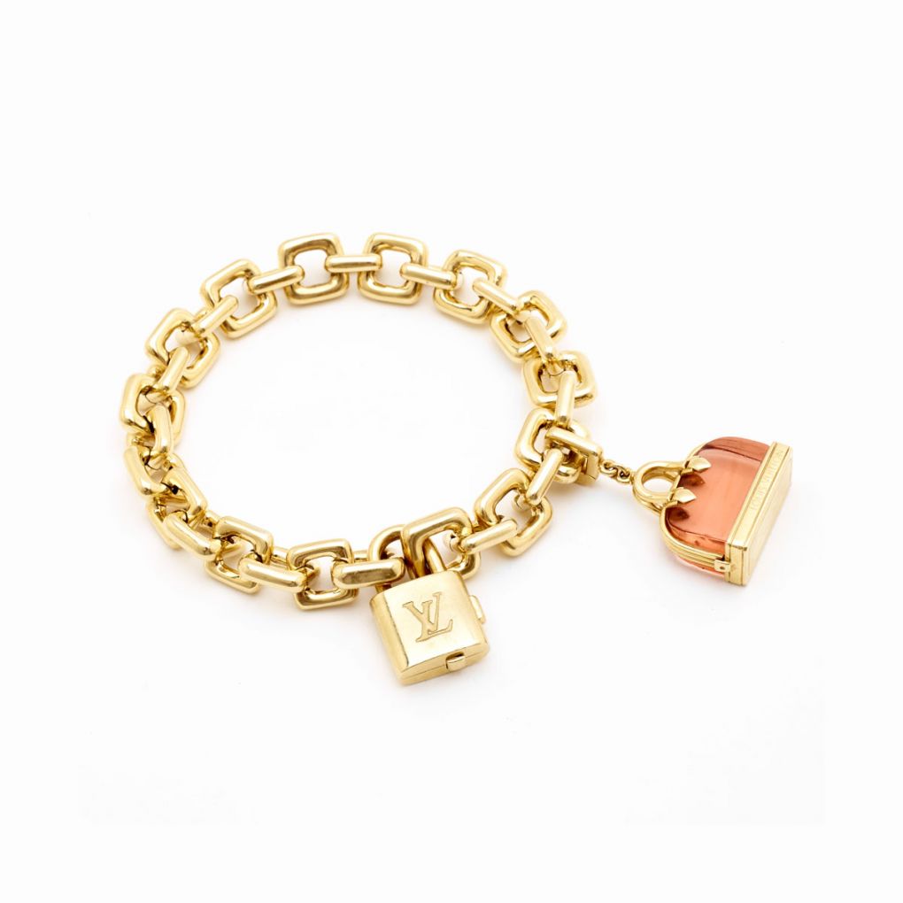 Lot - Louis Vuitton Monogram Charm Bracelet