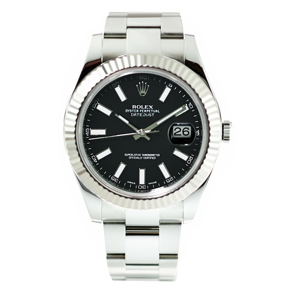 Rolex Oyster Perpetual Datejust Two-Tone 36MM Black Dial Watch – Van Rijk