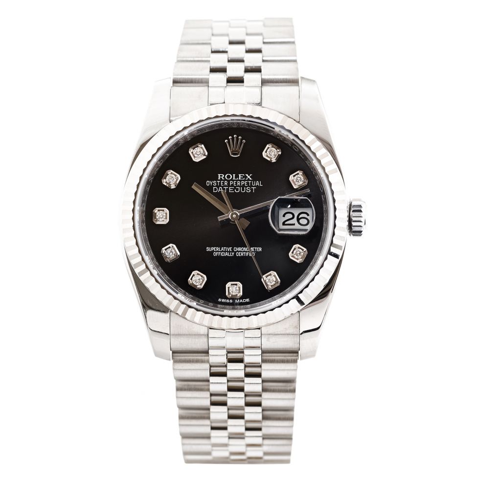 Rolex Oyster Perpetual Datejust Two-Tone 36MM Black Dial Watch – Van Rijk