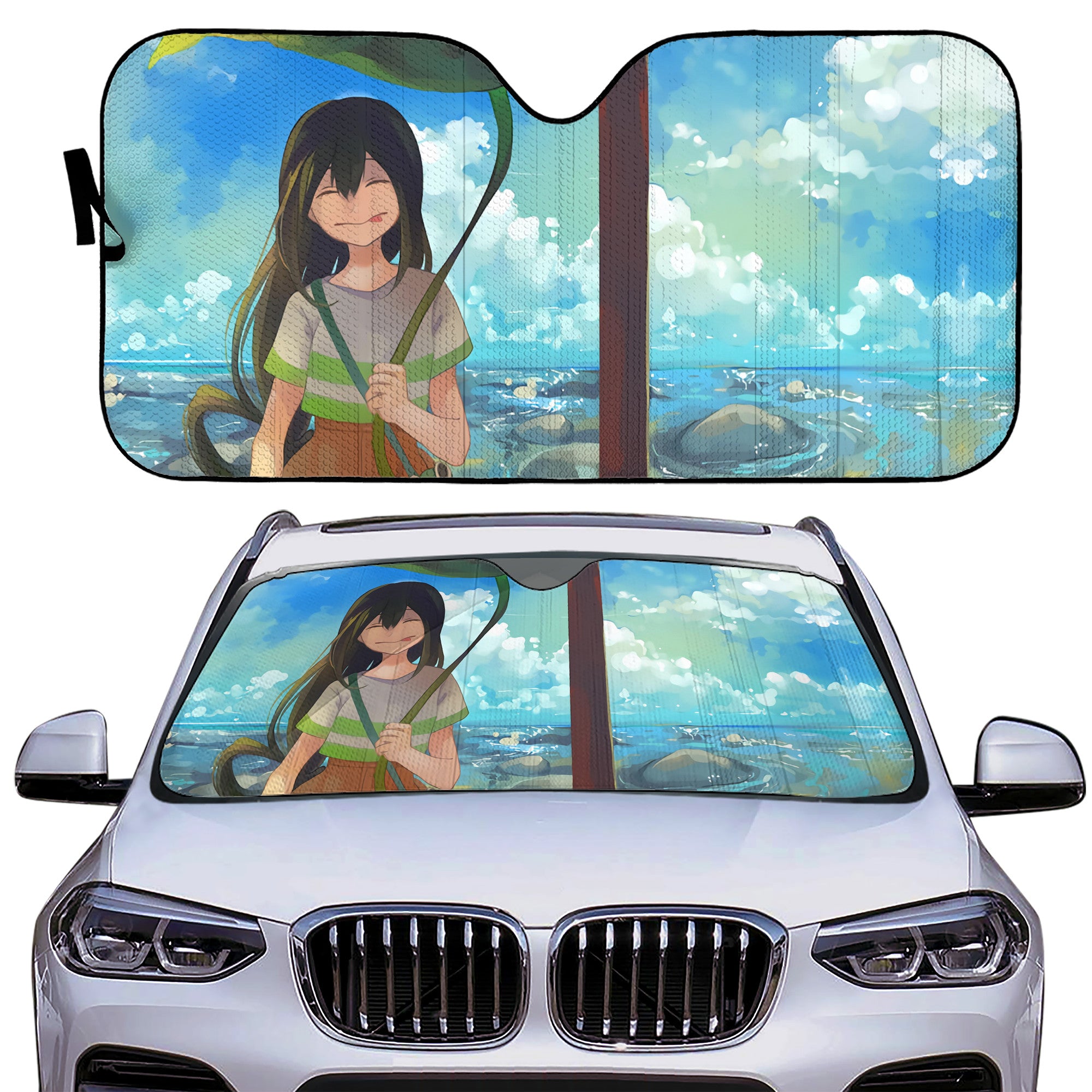 Tsuyu Asui Auto Sun Shade