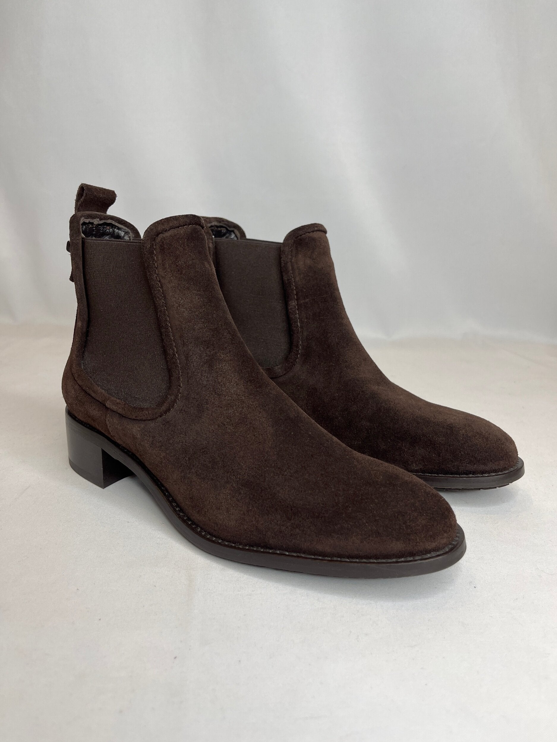 La Canadienne Brown Suede Ankle Boot SZ 7.5