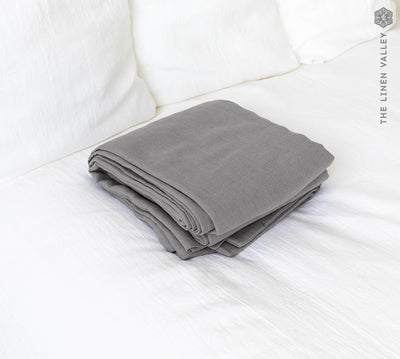 Soft and breathable linen bed sheet is made from highest quality linen.