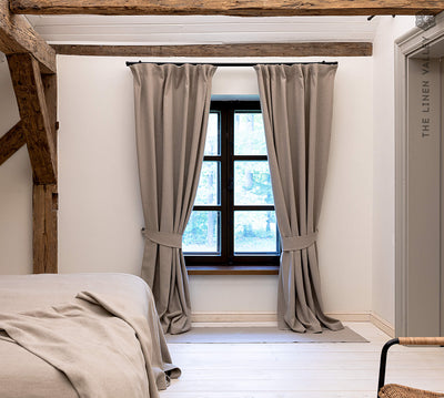 Our rustic heavy linen curtains are designed and made to give your home a unique and timeless charm, and no matter the style of your home, linen can fit into any interior.
