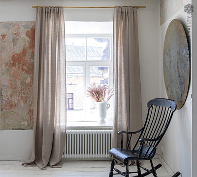 Our rustic unbleached curtains are designed and made to give your home a unique and timeless charm, and no matter the style of your home, linen can fit into any interior