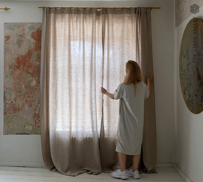 Our rustic unbleached curtains are designed and made to give your home a unique and timeless charm, and no matter the style of your home, linen can fit into any interior
