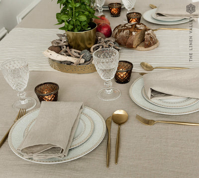 Introducing our unbleached linen napkins set, designed to elevate your dining experience with a touch of warmth and charm.