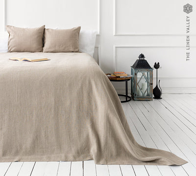 Custom order for Nisha - RUSTIC linen bedspread