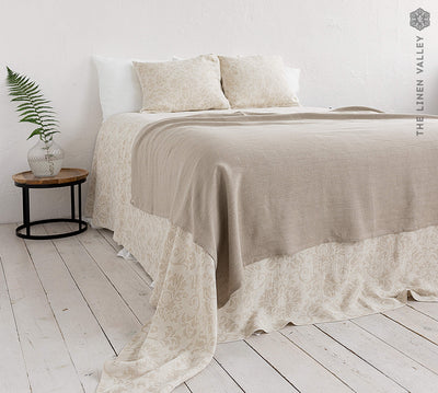 RUSTIC linen throw - handmade from the highest quality linen.