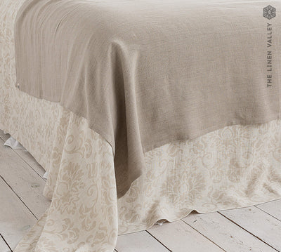 RUSTIC linen throw - handmade from the highest quality linen.