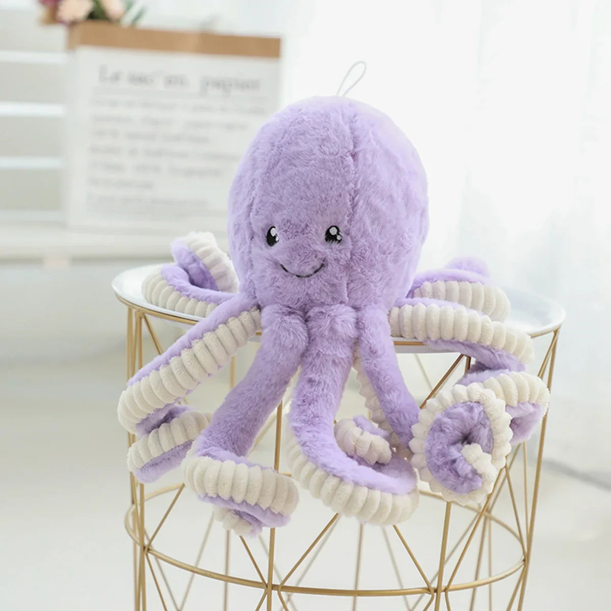Reversible Colorful Octopus Plush - Cute Stuffed Animal for Kids' Decor - Image 9