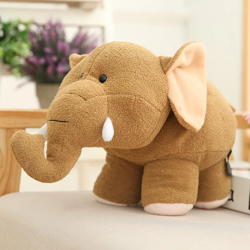 Soft Elephant & Hippo Plush Toys - Image 7