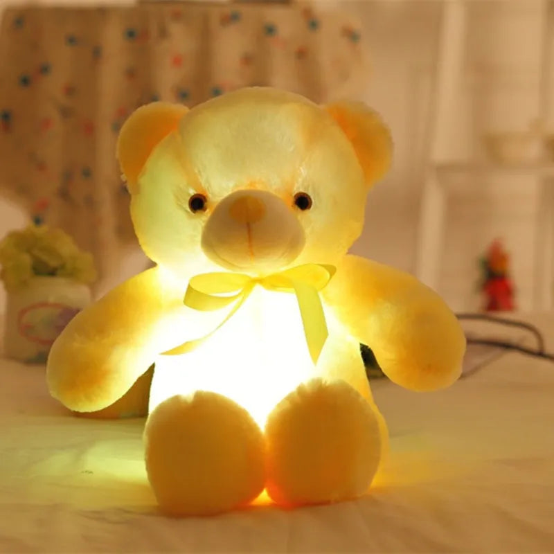 Luminous 30CM Teddy Bear Plush Pillow - Perfect Gift for Kids! - Image 4