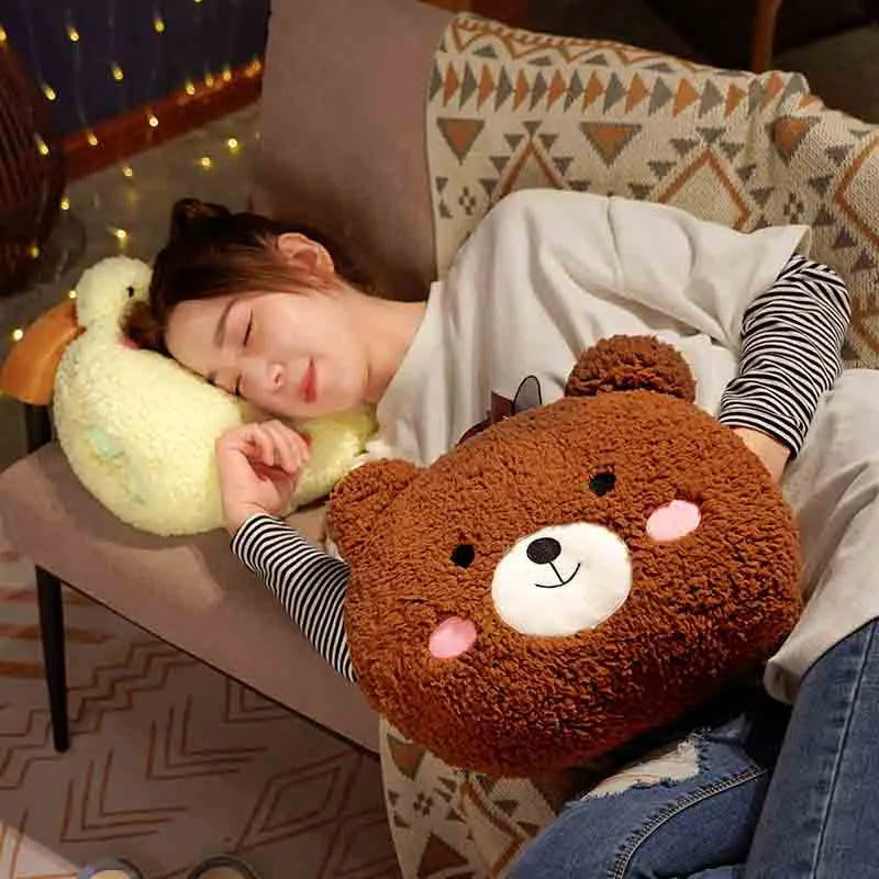 Kawaii Plush Animal Pillows - Soft, Adorable Cushions for Kids - Image 11
