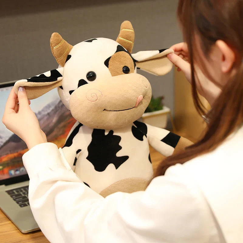 Cute 65CM Cartoon Milk Cow Plush Toy - Soft Cuddle Buddy for Kids - Image 6
