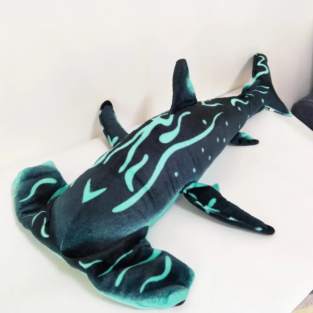 Cartoon Hammer Shark Plush Toy - Adorable Sea Creature Pillow for Kids - Image 6
