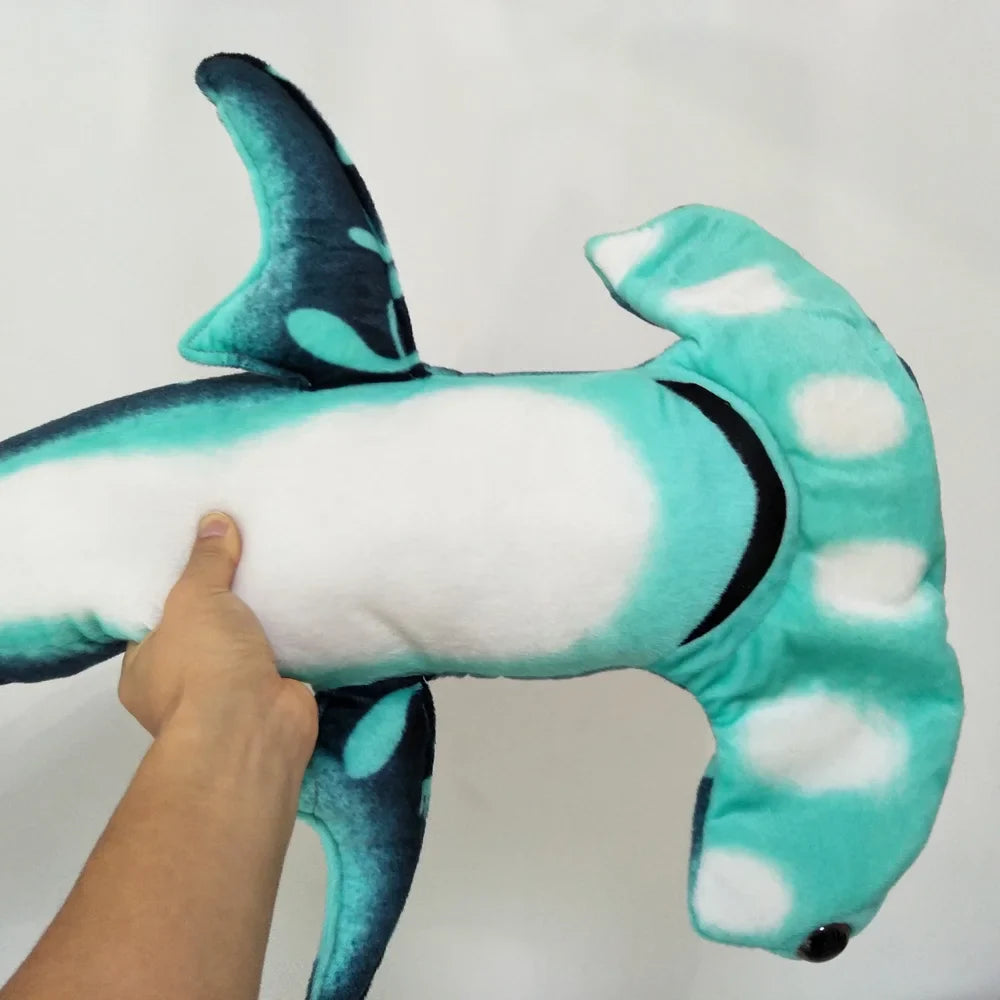 Cartoon Hammer Shark Plush Toy - Adorable Sea Creature Pillow for Kids - Image 7