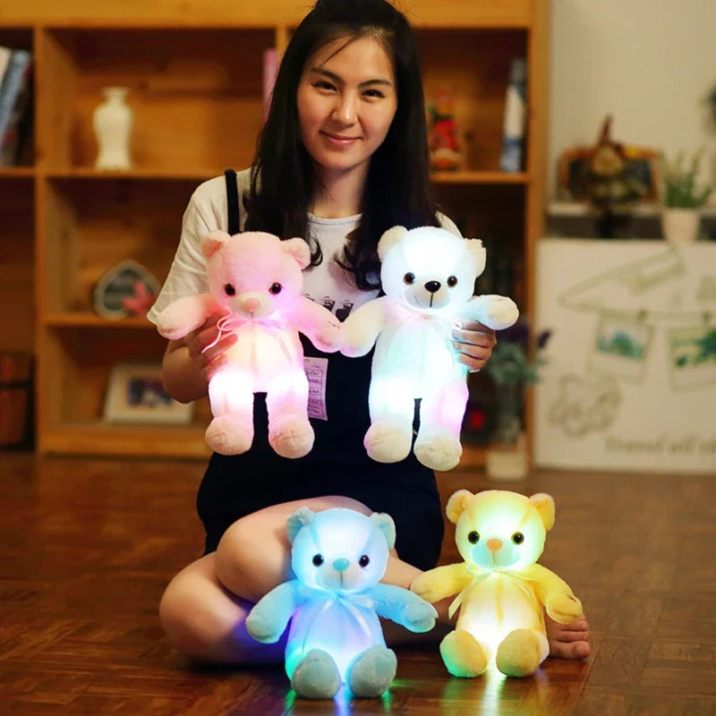 Luminous 30CM Teddy Bear Plush Pillow - Perfect Gift for Kids! - Image 7