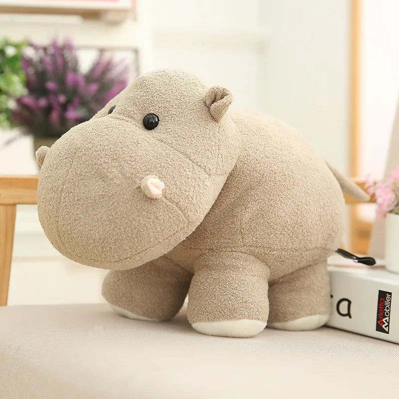Soft Elephant & Hippo Plush Toys - Image 6