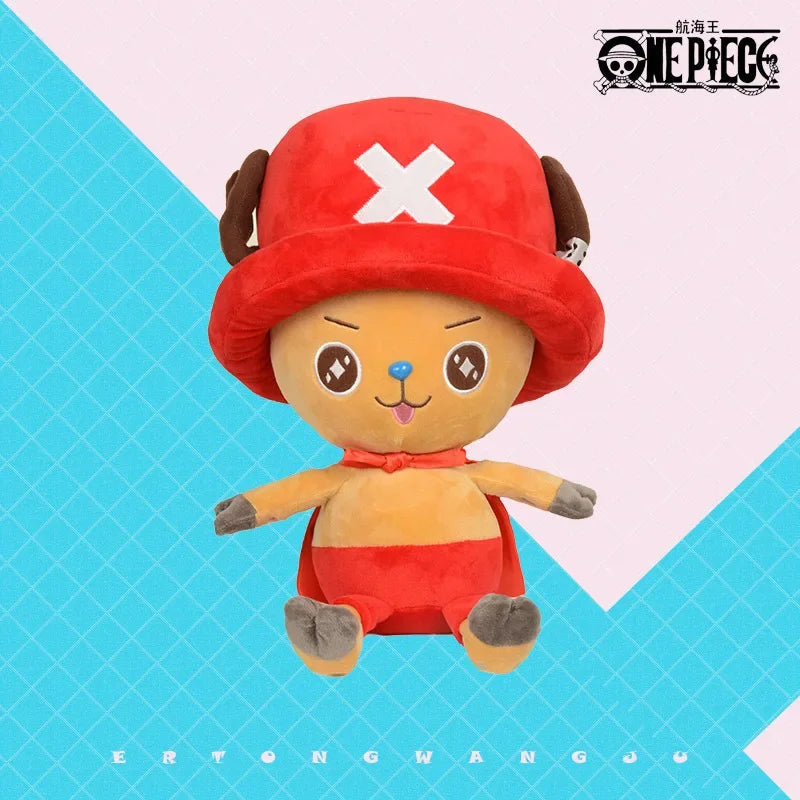 Kawaii One Piece Plush Dolls - Luffy & Chopper Soft Stuffed Toys - Image 10