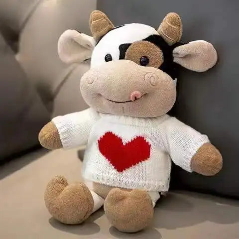 Cute 26CM Cartoon Milk Cow Plush Doll - Soft Stuffed Animal Pillow Toy - Image 10