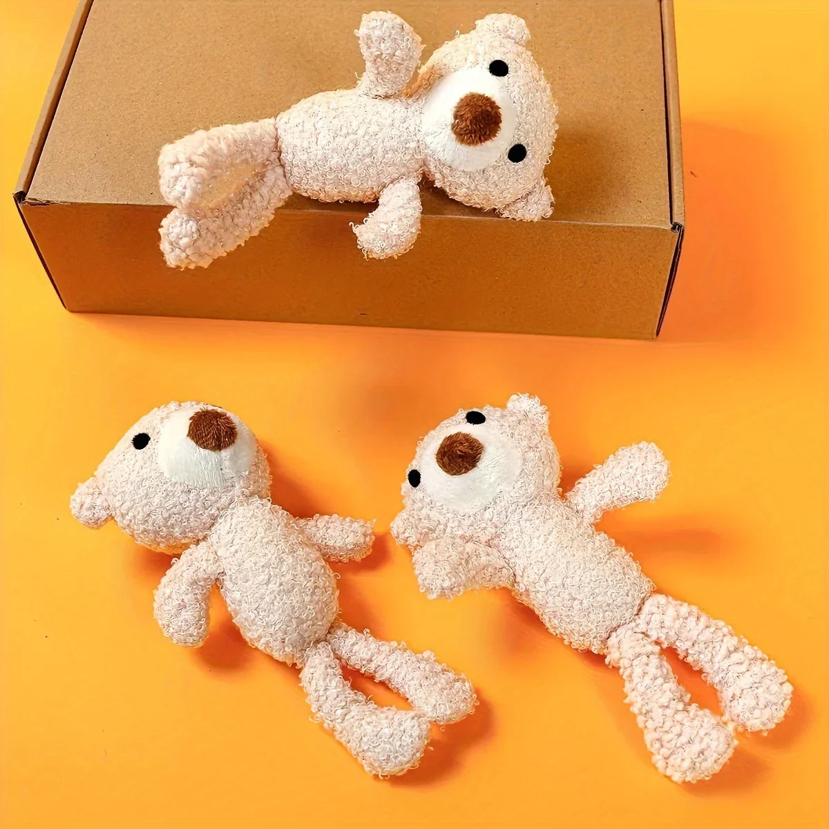 Cute Mini Teddy Bear Plush Toy - Adorable Chew Doll for Pets - Image 6