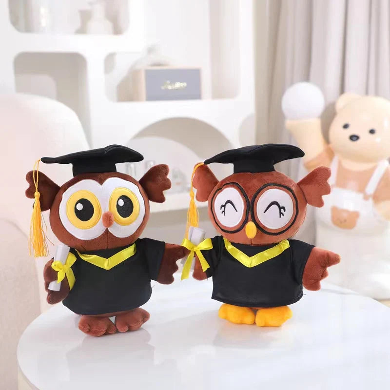Graduate Plush Dolls: Adorable Capybara, Owl & Bear Stuffed Toys - Image 6