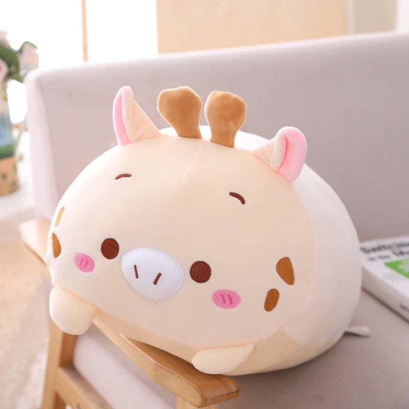 Huge Plush Animal Pillows - Adorable Cat, Piggy & Hamster Cushions - Image 9