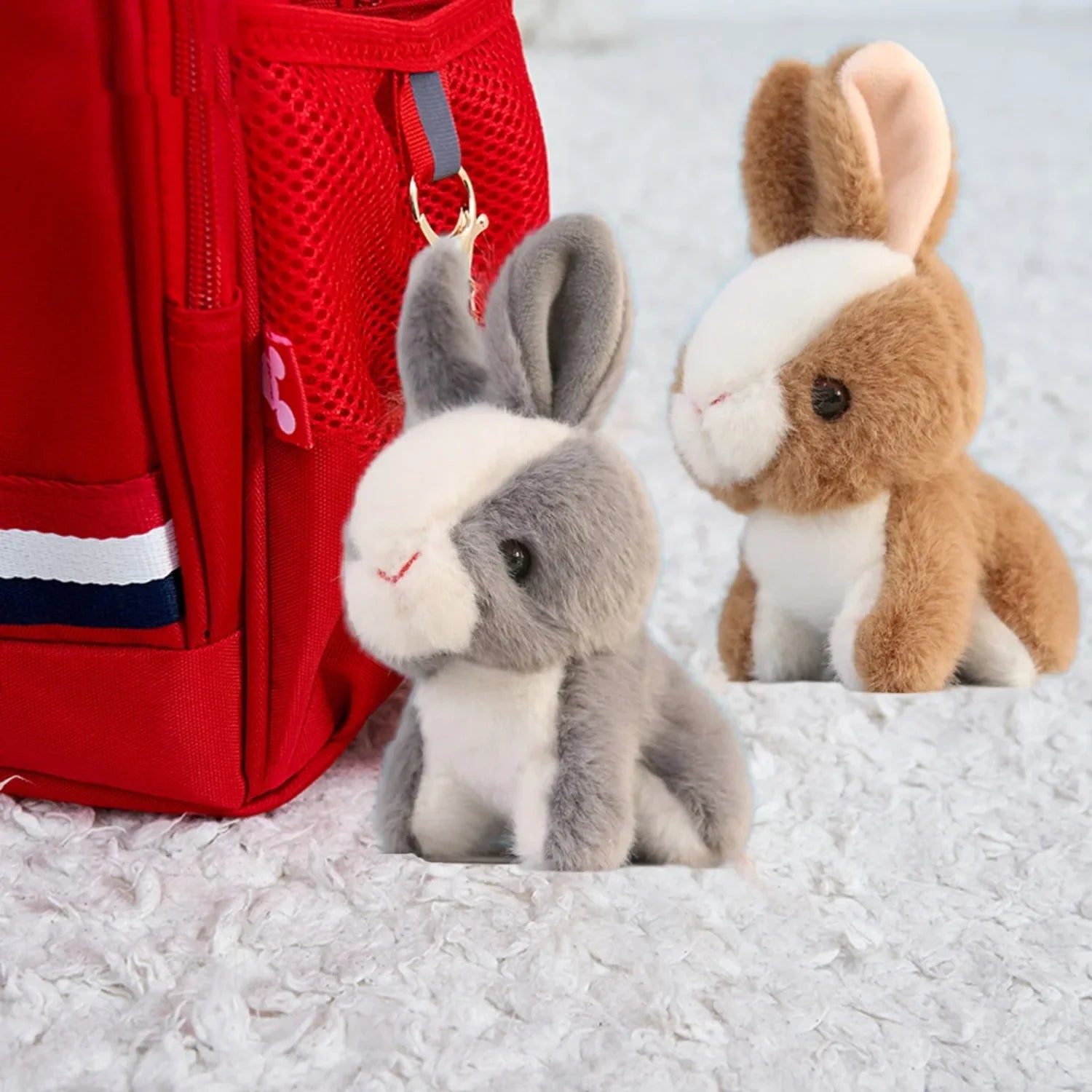 Ultrasoft Plush Bunny Rabbit Toy - Adorable Handbag Pendant for Kids - Image 7
