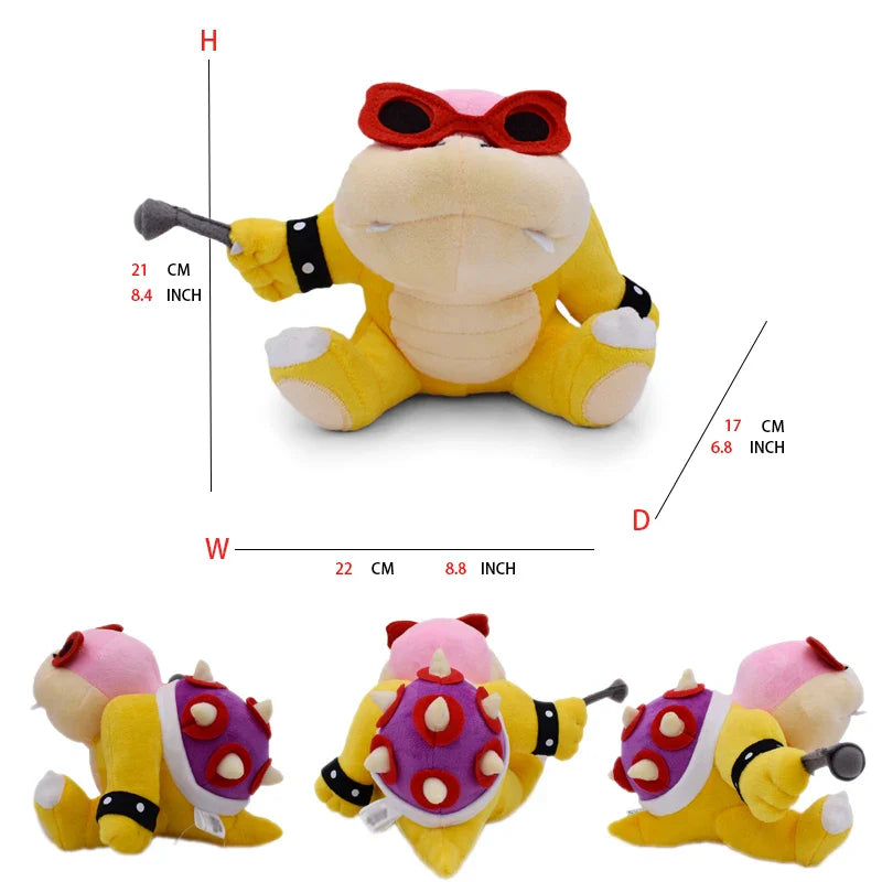 Super Mario Bros Plush Toys - Adorable Bowser Jr, Meowser & Lemmy Dolls - Image 19
