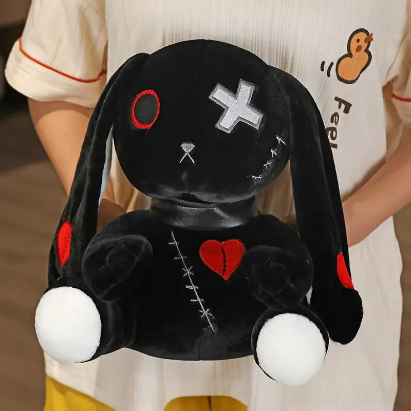 Creepy Goth Bunny Plushie - Image 4