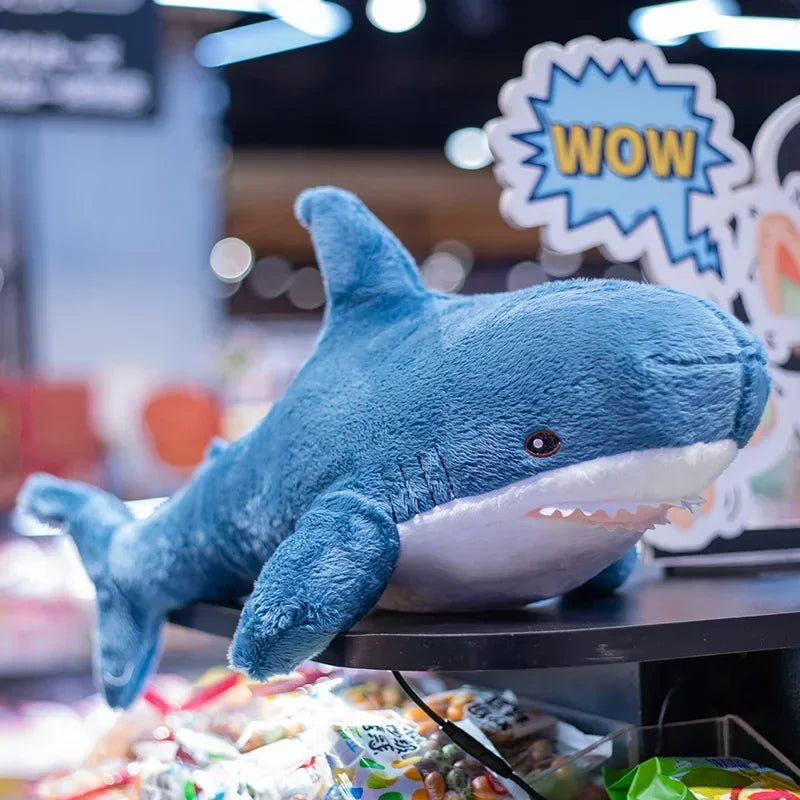 Cute Mini Blue Shark Plush Toy - Soft Sea Animal Pillow for Kids & Decor - Image 3