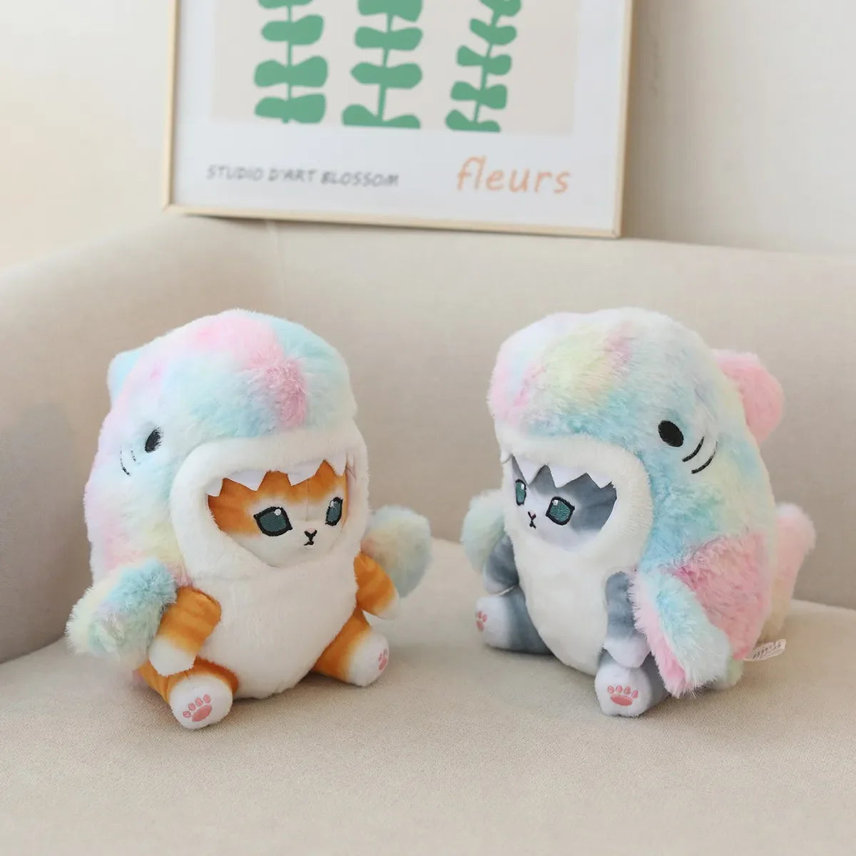 Soft Shark Cat Plush Companion - Image 3