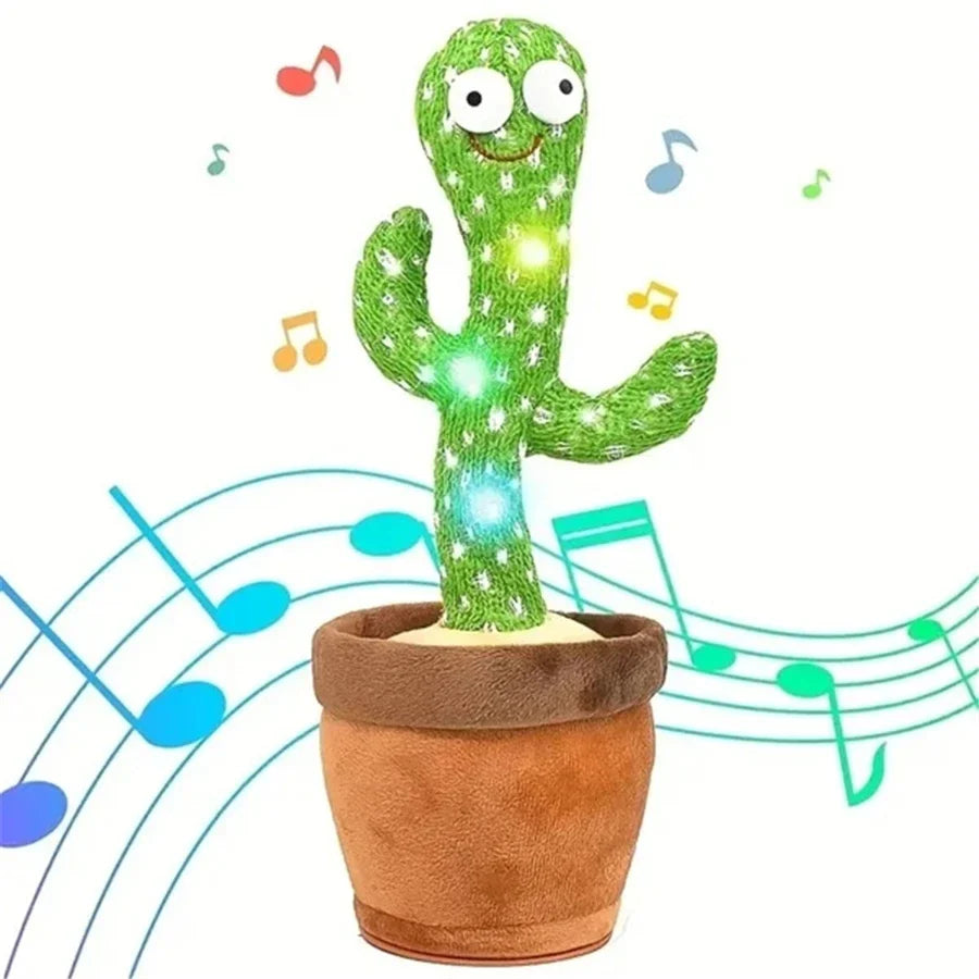 USB Electric Singing & Dancing Cactus Plush Toy - Fun Decompression Buddy - Image 6