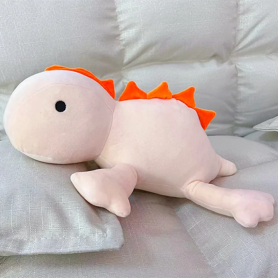 Cute Pink Dinosaur Weighted Plush Toy - Soft Sleep Pillow for Kids - Image 5