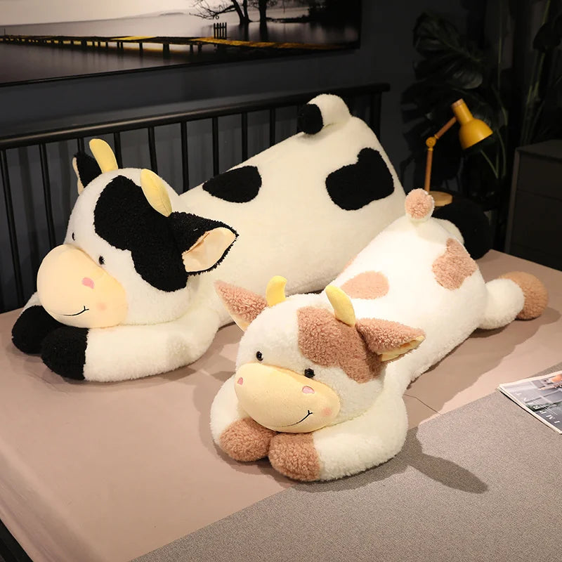 Giant Colorful Highland Cow Plush Toy - Jumbo Soft Body Pillow for Kids - Image 3