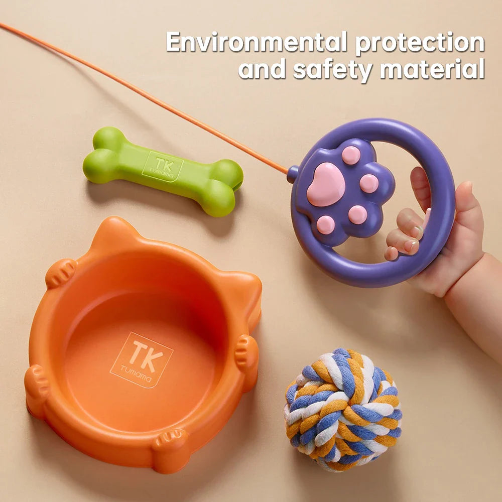 Interactive Plush Dog Toy Set with Accessories - Fun for Kids 3+! - Image 3